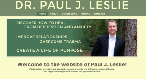 Paul Leslie website screenshot